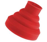 TOGEVAL Silicone Hair Diffuser Cover Universal Blow Dryer Diffuser Attachment Large Red Foldable Flexible Hair Dryer Accessory Salon and Home Use
