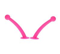 TOGEVAL Silicone Helmet Tentacles with Flexible Suction Cups Easy to Install Motorcycle Helmet Accessories Non Scratch Rosy Pink Pair