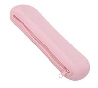 TOGEVAL Silicone Makeup Brush Storage Bag Portable Cosmetic Brush Holder Zipper for Travel for Hanging Toiletry Bag Use