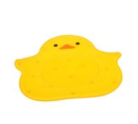TOGEVAL Silicone Shower Foot Scrubber Mat Suction Cups Yellow Duck Massage Bath Mat 40x45cm Anti-Slip Bathroom Floor Pad for Foot Dead Skin Removal