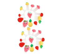 TOGEVAL Silicone Toe Separators Assorted Colour 24pcs Reusable and Comfortable Toe Spacers to Avoid Nail Polish Being Rubbed for Pedicure Process and Nail Art