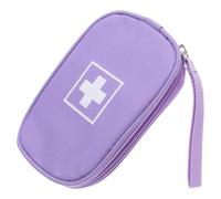 TOGEVAL Small Bag Portable Medicine Organizer Emergency Medical Storage Pouch with Lanyard Compact Travel Health Kit for Outdoor Sports and Home Use