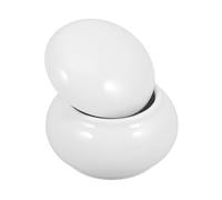 TOGEVAL Small Ceramic Pet Urn for Ashes Compact Dog and Cat Cremation Keepsake Container Smooth Surface Portable Memorial Jar White Medium