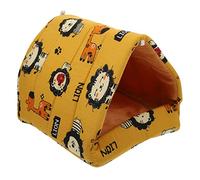 TOGEVAL Small Hamster Hideout Bed Warm Cozy House for Hamsters Rats Chinchillas Essential for Small Pets Soft and Comfortable Design for Indoor Use