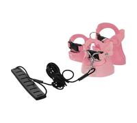 TOGEVAL Small Pet Harness and Leash Set for Hamster Squirrel Ferret - Adjustable Pink Vest with 2M Traction Rope - Bite-Resistant Small Animal Walking Gear