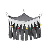 TOGEVAL Small Pet Tent Three-sided Corner Hideaway for Hamsters Guinea Pigs Squirrels Breathable Cozy Forest Hut Design Easy to Install Cage Accessory for Small Animals