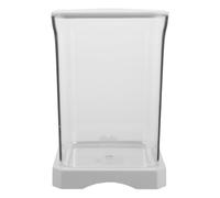 TOGEVAL Small Transparent Plastic Desktop Aquarium with Feeding Mini Portable Fish Tank for Office Home Desk Low Maintenance Ecological Betta and Goldfish Habitat