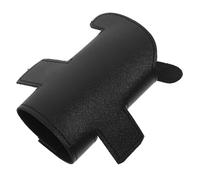 TOGEVAL Small Trumpet Valve Protector for B-Flat Trumpet - PU Leather Piston Guard Reducing Playing Pressure, Easy Installation, Black Valve Pad for Bands and Occasions