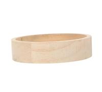 TOGEVAL Small Wood Chinchilla Bowl Multi Function Hamster Feeder for Rabbits Gerbils Squirrels Smooth Washable Oak Pet Food Holder for Small Animals