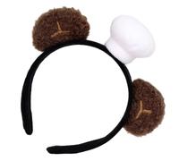 TOGEVAL Soft Bear Ears Headband for Adults and Women Ergonomic Cute Cartoon Animal Hair Hoop Lightweight Chef Hat Style Hairband for Spa Cosplay Party and Daily Comfort