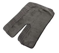 TOGEVAL Soft Coral Fleece Facial Towels with Split Design 4pcs Breathable U-Shaped Towels for Beauty Treatments and Care 23.6X14.6 Inch