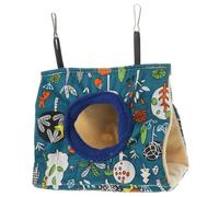 TOGEVAL Soft Cotton Bird Hammock Nest with Side Hanging Parrot Bed for Small Birds Like Parakeet Canary Lark Warm Hideout and Cozy Shelter Safe and Comfortable Accessory for Cage Use