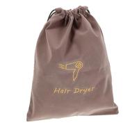 TOGEVAL Soft Velvet Hair Dryer Bag Drawstring Travel Storage for Hair Tools Jewelry and Essentials Stylish and Functional Organizer Case