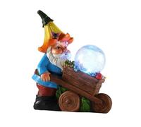 TOGEVAL Solar Powered Garden Gnome Lawn Lamp Decorative Outdoor Statue Light for Patio Villa with Bright Color and Lifelike Design Energy-Saving Solar Light Ornament for Home Garden Decor