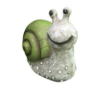 TOGEVAL Solar Resin Snail Garden Ornament Outdoor Luminous Decorative Sculpture for Patio Landscaping with Weatherproof Craftsmanship