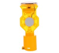 TOGEVAL Solar Strobe Emergency Strobe Light Dual-Sided Rainproof LED Beacon for Road Traffic Construction Vehicles Outdoor Use