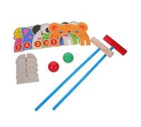 TOGEVAL Solid Croquet Gate Outdoor Preschool Game for Hand Eye Coordination and Athletic Skill Development