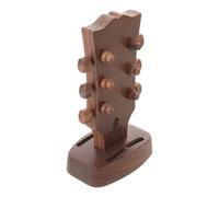 TOGEVAL Solid Wood Guitar Pick Box Walnut Organizer for Acoustic Guitar Picks Storage Case for Players
