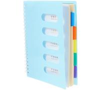 TOGEVAL Spiral Notebook Dividers, 120 Pages Thick Paper Notepad for Smooth Writing Experience, Sturdy Iron Spiral Structure, for Drawings and Making Sketches, Office and Academic Planner