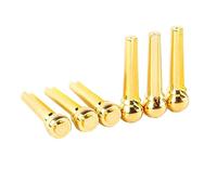 TOGEVAL Stable Tone Acoustic Guitar Bridge Pins Brass Guitar String Studs Replacement for Broken Bridge Diy Kit