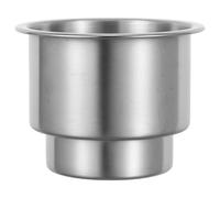 TOGEVAL Stainless Steel Car Cup Holder Vehicle Drink Stand with Open Aperture for Water Bottles Coffee Tumblers Soda Cans Easy Clean Space-saving Car Seat Mug Mount