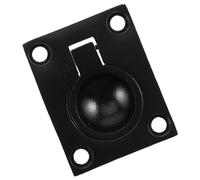 TOGEVAL Stainless Steel Flush Ring Pull Handle Recessed Hatch Latch for Boat Deck Covers Square Yacht Cabinet Hardware Accessory