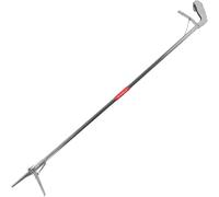 TOGEVAL Stainless Steel Folding Snake Clip Multifunctional Outdoor Grabber for Safe Snake Handling Lightweight Reptile Hook Tool for Garden and Wildlife Use