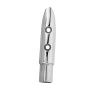 TOGEVAL Stainless Steel Handrail End Fitting for Boats Corrosion Resistant Rail Mounting Hardware Seamless Polished Finish Quick Installation Durable Support for Canoes and Yachts