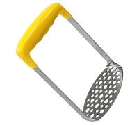 TOGEVAL Stainless Steel Potato Masher and Manual Food Presser Kitchen Tool for Baking Potatoes and Vegetable Mashing Household Suitable for Camping and Home Use Random Color