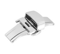 TOGEVAL Stainless Steel Watch Strap Buckle Replacement Watchband Clasp Smooth Easy to Install Silver Lightweight Sturdy for Women's Watches Everyday Use
