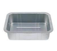 TOGEVAL Steel Oil Drain Pan High-capacity Waste Engine Oil Collector Tray for Car Repair Silver Recyclable Drip Tray for Fuel Fluid and Antifreeze Storage