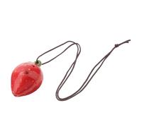 TOGEVAL Strawberry Beginner Ocarina for Practice Wind Instrument Creative Fruit Shaped Design Lightweight Portable Music Gift Random Color