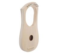 TOGEVAL String Bass Lyre Harp DIY Kit Solid Wood String Instrument Easy Assembly Portable Music Tool for Beginners and Folk Performers with Rich Sound Layers