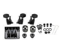 TOGEVAL String Guitar Bridge Kit Rl Locking Tuners Guitar String Tuning Keys Saddle Clamp Accessories