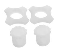 TOGEVAL Stylish Glow in The Dark Microphone Rings 2 Sets for Easy Installation Mic Accessory