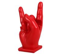 TOGEVAL Stylish Rock Style Drum Stick Holder with Hand Gesture Shape, Lightweight Sturdy Resin Drumstick Display Stand for Desk, Drum Accessory for Beginners and Performers