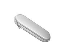 TOGEVAL Stylus Pen Storage Case Compatible with Apple Pencil Protective Hard Shell Holder with Mesh Pocket and Removable Sponge White Carrying Case for Pen Accessories and Charging Cable