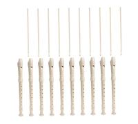 TOGEVAL Swan 8-hole Soprano Recorder Set for Boys and Girls 10-piece Beginner Clarinet Musical Instrument Educational Toy for Boys and Girls for Student Practice