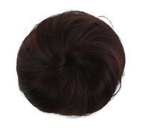TOGEVAL Synthetic Hair Bun Chignon Wig Tool Chocolate Color Hairpiece for Volume Fullness High Temperature Easy to Use for Women