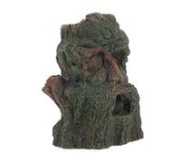 TOGEVAL Tank Reptile Habitat Decorative Aquarium Cave Hideout for Shrimp Cichlids and Betta Fish Natural Resin Log Design Intricate Detailing Stable Base to Promote Healthy Behavior