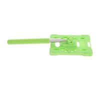 TOGEVAL Telescoping Card Holder Stick for Parking and Access Control, 1Pcs Green Plastic Id Badge Holder Extension Rod for Car Parking and Toll Payment