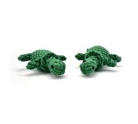 TOGEVAL Thickened Green Turtle Cotton Rope Dog Chew for Teeth Educational Pet to Reduce Boredom and Destructive Behavior Home Plaything for Puppies and Adult Dogs