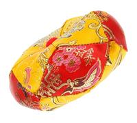 TOGEVAL Tibetan Singing Bowl Cushion Embroidered Protective Pad for Buddha Sound Bowls Handmade Cloth Mat Preventing Slips and Bumps Lightweight Portable Buddhist Meditation Accessory