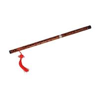 TOGEVAL Traditional Chinese Bamboo Flute Dizi for Beginners, Educational Musical Instrument in Red-brown Bitter Bamboo, Suitable for Learning and Performance