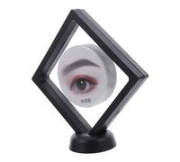 TOGEVAL Transparent Floating Eyebrow Shape Display Frame for Cosmetic Storage Jewelry Case for Makeup and Salon Use Visual Clarity with Realistic Simulation and Robust Construction