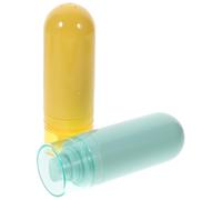 TOGEVAL Travel Lotion Dispenser Bottles 2pcs 30ml Flexible Small Squeeze Sub Bottles Leakproof Travel Containers for Toiletries Cosmetics with Press Pump for On-the-go Use