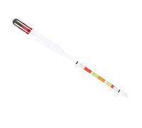 TOGEVAL Triple Scale Hydrometer for Home Brew Wine and Beer Making Easy Read Alcohol and Sugar Tester with Color Bands for Specific Potential Alcohol and Brix Measurement