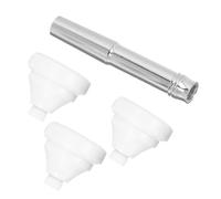 TOGEVAL Trumpet Mouthpiece Set 3/5/7 Small Size White Brass Replacement Parts with Carrying Case, Portable Trumpet Accessories Suitable for Practice and Performance
