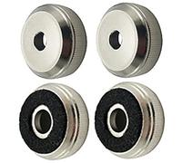 TOGEVAL Trumpet Piston Valve Caps Replacement Set with 2 Top Covers and 2 Lower Covers, Brass Instrument Valve Caps for Repair and Maintenance in Musical Performance