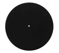 TOGEVAL Turntable Wool Slipmat 285mm Black Anti-static Vinyl Record Player Pad for Turntables Dj Accessories